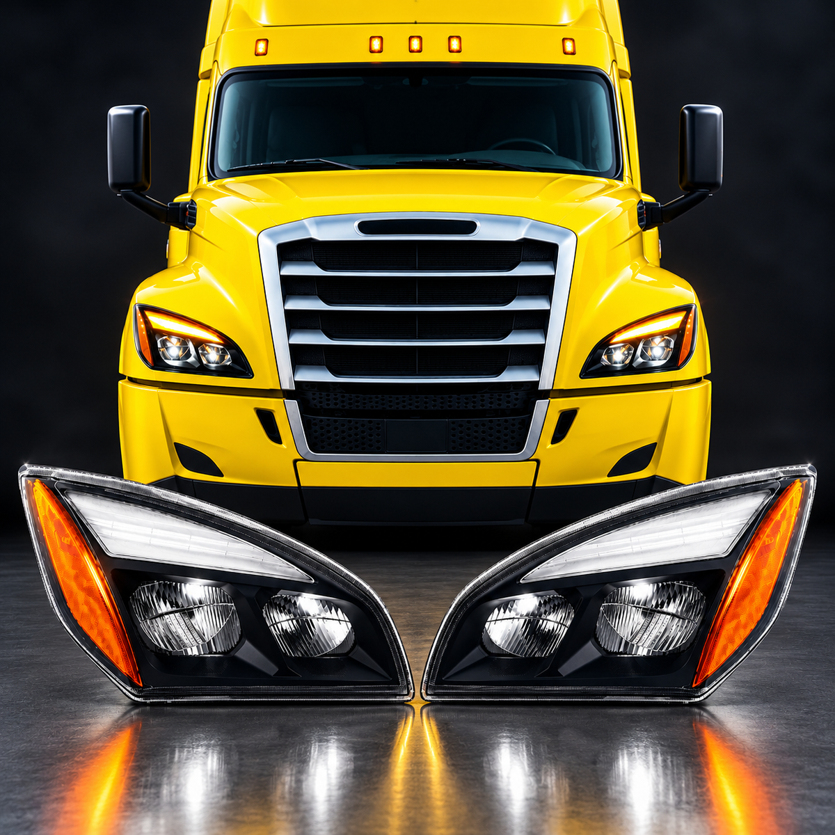 LED Headlight with DRL | Freightliner Cascadia 2018+