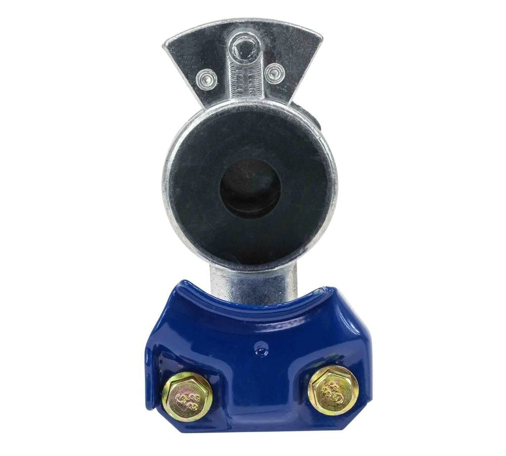 Standard aluminum gladhand set, red emergency and blue service