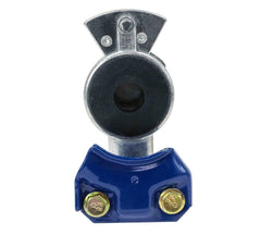 Standard aluminum gladhand set, red emergency and blue service