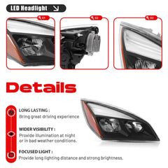 LED Headlight with DRL | Freightliner Cascadia 2018+