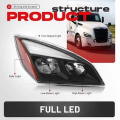 LED Headlight with DRL | Freightliner Cascadia 2018+